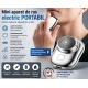 MINI Aparat de ras electric portabil cu lame rotative argintiu