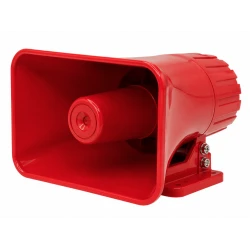Portavoce-megafon auto 12V cu inregistrare si slot USB 40W  Rosie Dreptunghiulara 