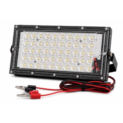 Proiector 100W 12V 96 led smd cu lupa Dreptunghoular CaiCai CLESTI