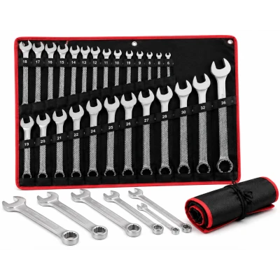 Set 25 chei fixe combinate 6 / 36 mm Chrome Vanadium Cr V OX 252