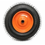 Roata roaba 350 8 ax SUBTIRE 14 inch' cu bucsa portocalie MX273