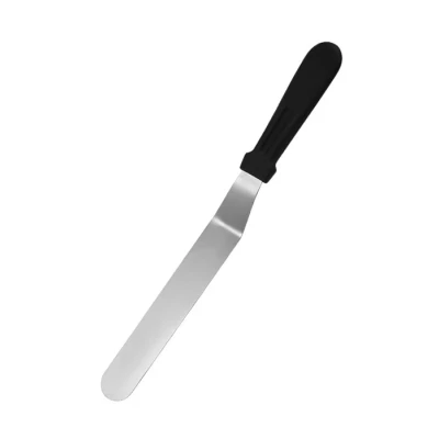 Set 2 Spatule pentru torturi 27x3cm inox negre