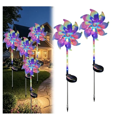 Set 2 Lampi solare decorative tip Morisca LED Multicolor cu schimbare automata a culorilor