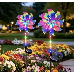 Set 2 Lampi solare decorative tip Morisca LED Multicolor cu schimbare automata a culorilor
