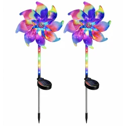 Set 2 Lampi solare decorative tip Morisca LED Multicolor cu schimbare automata a culorilor