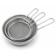 Set 3 strecuratori fine din inox cu maner dimensiuni diferite