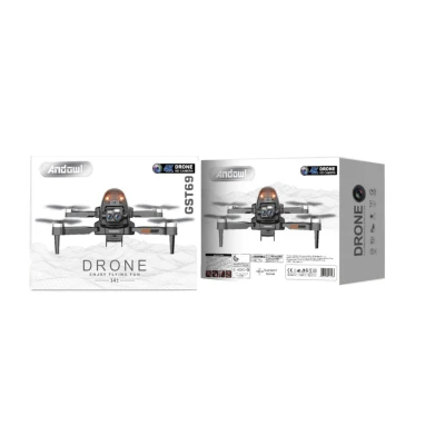 Drona Andowl GST69 cu camera 4K zbor stabilizat pana la 120 metri culoare neagra