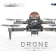 Drona Andowl GST69 cu camera 4K zbor stabilizat pana la 120 metri culoare neagra