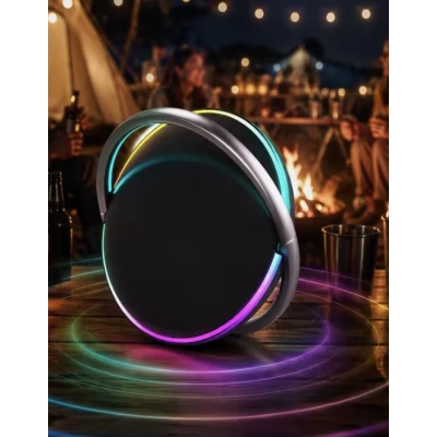 Boxa Portabila bluetooth KP 8004 putere 15W lumini RGB baterie 1500mAh USB AUX TF Hands Free