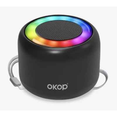 Boxa portabila bluetooth OKOP KP826 incarcare Wireless Lumini RGB