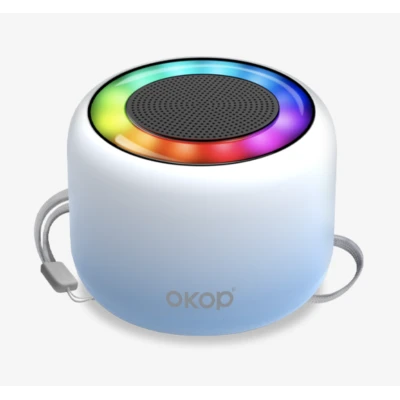 Boxa portabila bluetooth OKOP KP826 incarcare Wireless Lumini RGB