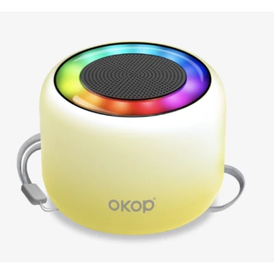 Boxa portabila bluetooth OKOP KP826 incarcare Wireless Lumini RGB
