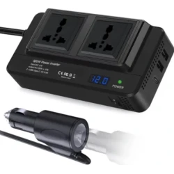 Invertor curent auto 300W 12V/220V USB CC8200
