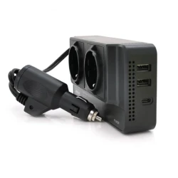 Invertor curent auto 300W 12V/220V USB CC8200