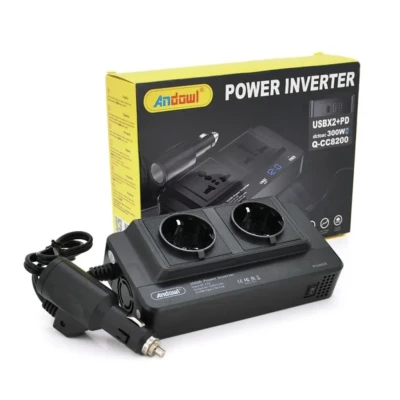 Invertor curent auto 300W 12V/220V USB CC8200