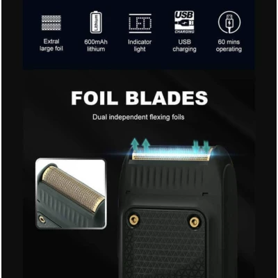 Aparat de ras electric VGR V 353 pentru barba fata si contur USB autonomie 60 minute