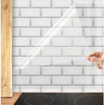 Set 2 Folii de protectie transparente pentru bucatarie autocolanta rezistenta la temperaturi mari 60x300cm