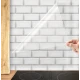 Set 2 Folii de protectie transparente pentru bucatarie autocolanta rezistenta la temperaturi mari 60x300cm