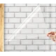 Set 2 Folii de protectie transparente pentru bucatarie autocolanta rezistenta la temperaturi mari 60x300cm