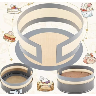 Tava de copt rotunda silicon alimentar reutilizabila rezistenta la caldura 30x30cm