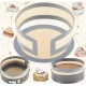 Tava de copt rotunda silicon alimentar reutilizabila rezistenta la caldura 30x30cm