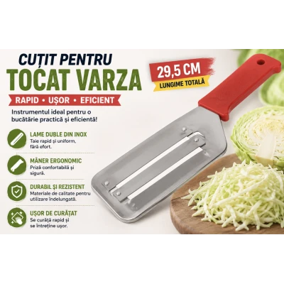 Cutit pentru tocat varza 29 cm