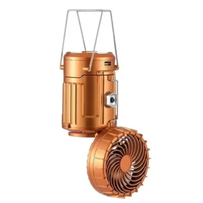 Lanterna solara portabila 3 in 1 cu ventilator de camping CB 9299F