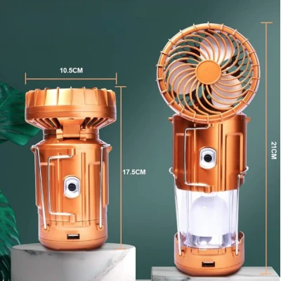 Lanterna solara portabila 3 in 1 cu ventilator de camping CB 9299F
