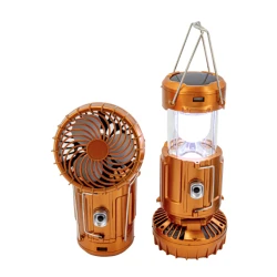 Lanterna solara portabila 3 in 1 cu ventilator de camping CB 9299F