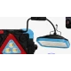 Lampa multifunctionala COBA CB 7138 panou solar triunghi de avertizare lumina COB si Magnet