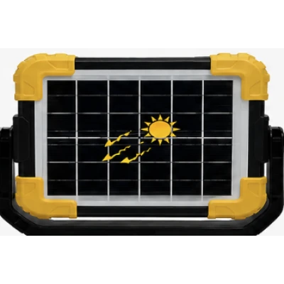 Lampa multifunctionala COBA CB 7138 panou solar triunghi de avertizare lumina COB si Magnet