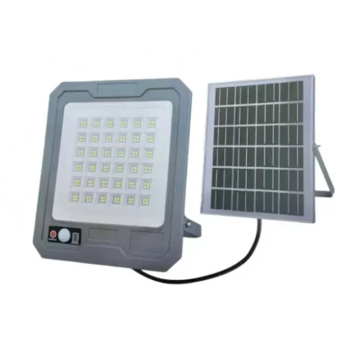 Proiector solar LED COBA CB T105 putere 500W panou solar separat senzor de miscare telecomanda