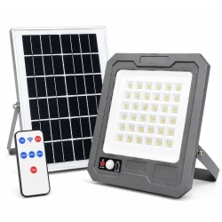 Proiector solar LED COBA CB T105 putere 500W panou solar separat senzor de miscare telecomanda