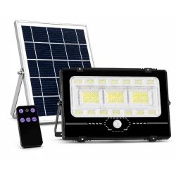 Proiector solar LED COBA CB T305 putere 200W panou solar separat senzor de miscare Telecomanda