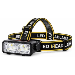 Lanterna de cap LED CB T141 reincarcabila USB senzor de miscare 2 LED