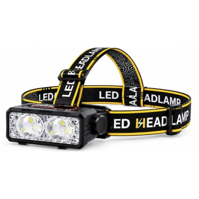 Lanterna de cap LED CB T141 reincarcabila USB senzor de miscare 2 LED