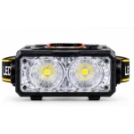Lanterna de cap LED CB T141 reincarcabila USB senzor de miscare 2 LED
