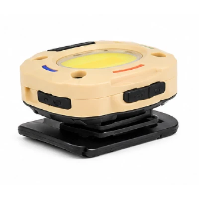 Lanterna de cap CB WK08A reincarcabila USB Type C LED COB banda elastica si clema pentru sapca 3 Moduri de Iluminare