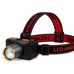Lanterna de cap CB 665 TG reincarcabila USB Zoom reglabila afisaj digital baterie