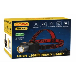 Lanterna de cap CB 665 TG reincarcabila USB Zoom reglabila afisaj digital baterie