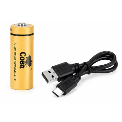 Lanterna de cap COBA CB T840 zoom reglabil LED Alb + Lumina rosie acumulator 18650 Inclus
