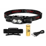 Lanterna de cap COBA CB T842 cu 2 LED de mare putere zoom reglabil acumulator 18650 Inclus