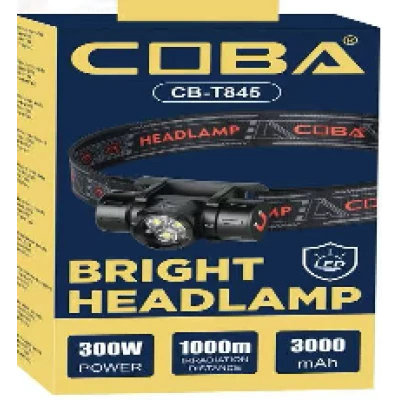 Lanterna de cap COBA CB T845 baza Magnetica zoom reglabil acumulator 16340 Inclus