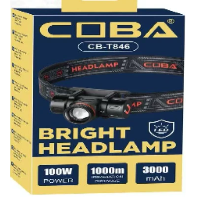 Lanterna de cap CB T846 reincarcabila USB Type C 1000 lm Zoom Reglabil Magnet