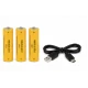 Lanterna de cap COBA CB 8117M 3 reincarcabila 3 baterii 18650 LED + COB Senzor de Miscare Lumina Rosie