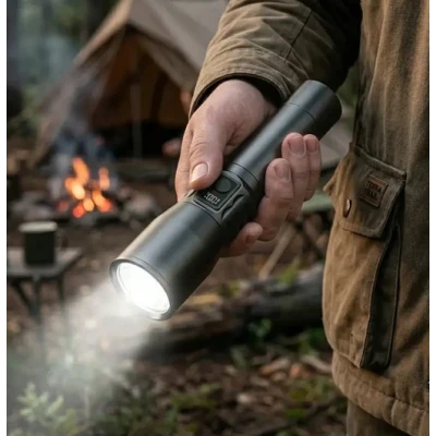 Lanterna LED de mana profesionala COBA CB X86 1 cu Power Bank Afisaj Digital