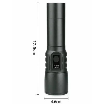 Lanterna LED de mana profesionala COBA CB X86 1 cu Power Bank Afisaj Digital