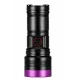 Lanterna de mana UV Profesionala COBA CB UV979 LED UV 4 in 1 Zoom Reglabil 9800 mAh verificare bancnote
