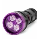 Lanterna de mana UV Profesionala COBA CB UV979 LED UV 4 in 1 Zoom Reglabil 9800 mAh verificare bancnote