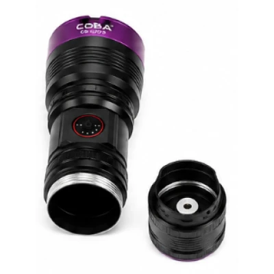 Lanterna de mana UV Profesionala COBA CB UV979 LED UV 4 in 1 Zoom Reglabil 9800 mAh verificare bancnote